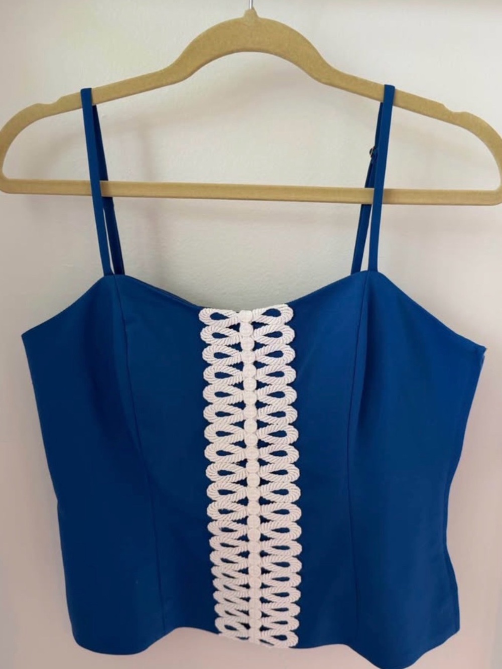 Lilly Pulitzer Shelli Stretch Top - size 6 - Barton blue - nwt